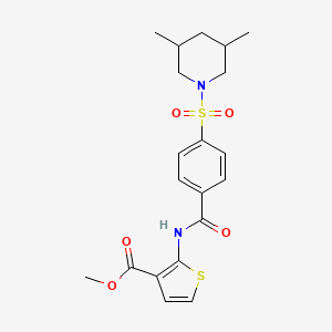 Methyl 2-(4-((3,5-dimethylpiperidin-1-yl)sulfonyl)benzamido)thiophene-3-carboxylate
