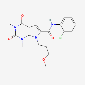 N-(2-chlorophenyl)-7-(3-methoxypropyl)-1,3-dimethyl-2,4-dioxo-2,3,4,7-tetrahydro-1H-pyrrolo[2,3-d]pyrimidine-6-carboxamide