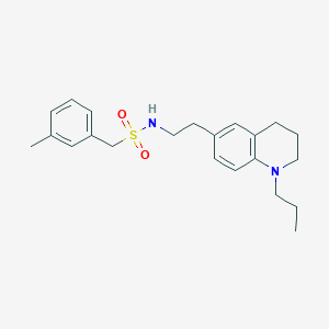 N-(2-(1-propyl-1,2,3,4-tetrahydroquinolin-6-yl)ethyl)-1-(m-tolyl)methanesulfonamide