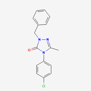 molecular formula C16H14ClN3O B3015440 2-Benzyl-4-(4-chlorophenyl)-5-methyl-1,2,4-triazol-3-one CAS No. 860786-64-7