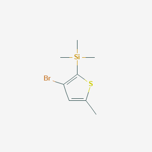 molecular formula C8H13BrSSi B3015444 (3-Bromo-5-methylthiophen-2-yl)trimethylsilane CAS No. 80959-94-0