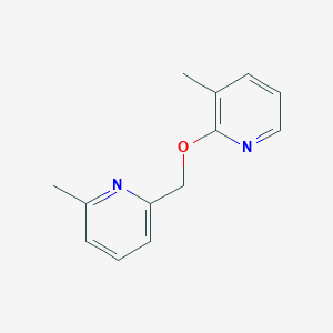 molecular formula C13H14N2O B3015446 2-甲基-6-{[(3-甲基吡啶-2-基)氧基]甲基}吡啶 CAS No. 2199035-67-9