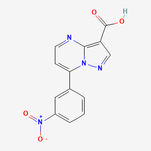 7-(3-Nitrophenyl)pyrazolo[1,5-a]pyrimidine-3-carboxylic acid