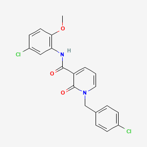 molecular formula C20H16Cl2N2O3 B3015464 N-(5-氯-2-甲氧基苯基)-1-[(4-氯苯基)甲基]-2-氧代吡啶-3-甲酰胺 CAS No. 941952-22-3
