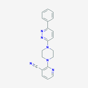2-[4-(6-Phenylpyridazin-3-yl)piperazin-1-yl]pyridine-3-carbonitrile
