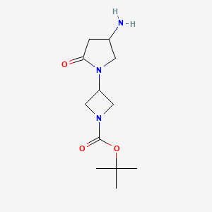 Tert-butyl 3-(4-amino-2-oxopyrrolidin-1-yl)azetidine-1-carboxylate