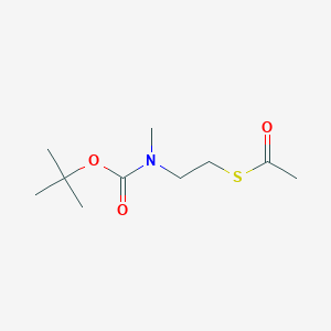molecular formula C10H19NO3S B3015494 1-acetylthio-2-[N-(tert-butoxycarbonyl)-N-methylamino]ethane CAS No. 954376-24-0