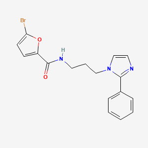 5-bromo-N-(3-(2-phenyl-1H-imidazol-1-yl)propyl)furan-2-carboxamide