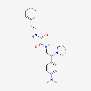 N1-(2-(cyclohex-1-en-1-yl)ethyl)-N2-(2-(4-(dimethylamino)phenyl)-2-(pyrrolidin-1-yl)ethyl)oxalamide