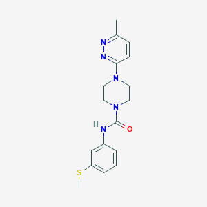 4-(6-methylpyridazin-3-yl)-N-(3-(methylthio)phenyl)piperazine-1-carboxamide