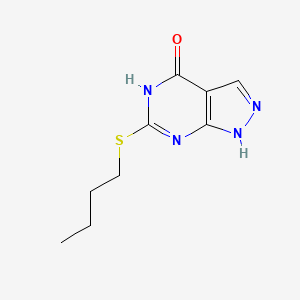 molecular formula C9H12N4OS B3015508 6-(butylthio)-1H-pyrazolo[3,4-d]pyrimidin-4(5H)-one CAS No. 878065-97-5