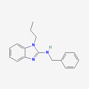 molecular formula C17H19N3 B3015510 Benzyl(1-propylbenzimidazol-2-yl)amine CAS No. 631843-34-0