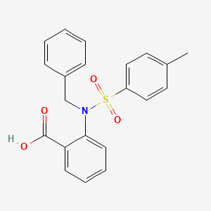 molecular formula C21H19NO4S B3015513 2-{Benzyl[(4-methylphenyl)sulfonyl]amino}benzoic acid CAS No. 1247-56-9