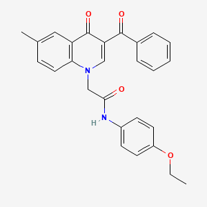 2-(3-benzoyl-6-methyl-4-oxoquinolin-1(4H)-yl)-N-(4-ethoxyphenyl)acetamide