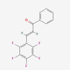 molecular formula C15H7F5O B3015522 2,3,4,5,6-Pentafluorochalcone CAS No. 15269-28-0