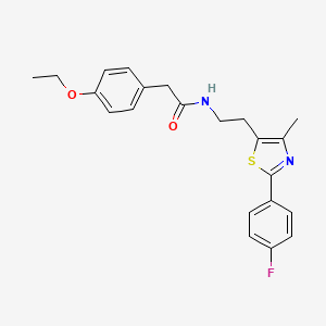 2-(4-ethoxyphenyl)-N-{2-[2-(4-fluorophenyl)-4-methyl-1,3-thiazol-5-yl]ethyl}acetamide