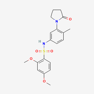 2,4-dimethoxy-N-(4-methyl-3-(2-oxopyrrolidin-1-yl)phenyl)benzenesulfonamide