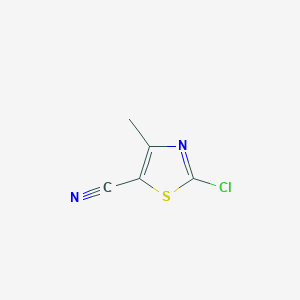 molecular formula C5H3ClN2S B3015557 5-Thiazolecarbonitrile,2-chloro-4-methyl- CAS No. 82301-29-9