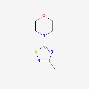 molecular formula C7H11N3OS B3015558 4-(3-甲基-1,2,4-噻二唑-5-基)吗啉 CAS No. 17467-40-2