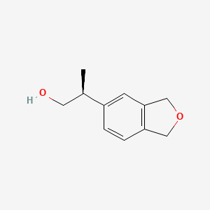 molecular formula C11H14O2 B3015562 (2S)-2-(1,3-Dihydro-2-benzofuran-5-yl)propan-1-ol CAS No. 2248200-18-0