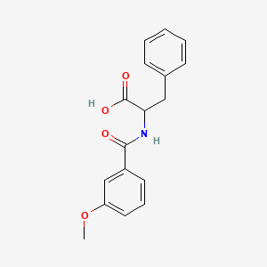 molecular formula C17H17NO4 B3015583 2-[(3-甲氧基苯甲酰)氨基]-3-苯基丙酸 CAS No. 1007920-78-6