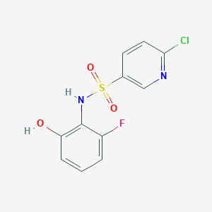 6-Chloro-N-(2-fluoro-6-hydroxyphenyl)pyridine-3-sulfonamide