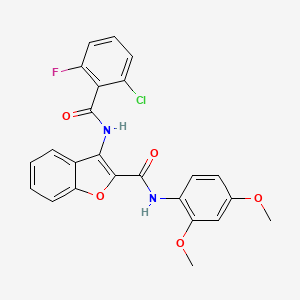 3-(2-chloro-6-fluorobenzamido)-N-(2,4-dimethoxyphenyl)benzofuran-2-carboxamide