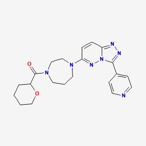 Oxan-2-yl-[4-(3-pyridin-4-yl-[1,2,4]triazolo[4,3-b]pyridazin-6-yl)-1,4-diazepan-1-yl]methanone