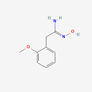 molecular formula C9H12N2O2 B3015605 (1Z)-N'-hydroxy-2-(2-methoxyphenyl)ethanimidamide CAS No. 137499-39-9; 1772588-81-4