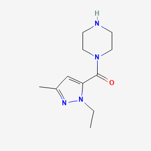 (2-Ethyl-5-methylpyrazol-3-yl)-piperazin-1-ylmethanone