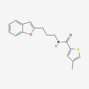 N-(3-(benzofuran-2-yl)propyl)-4-methylthiophene-2-carboxamide