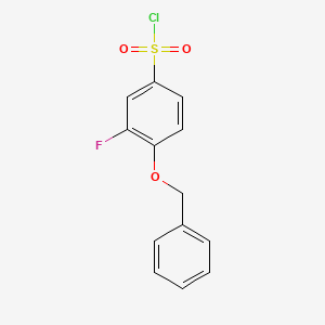 4-(Benzyloxy)-3-fluorobenzene-1-sulfonyl chloride