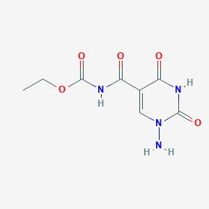 ethyl N-[(1-amino-2,4-dioxo-1,2,3,4-tetrahydro-5-pyrimidinyl)carbonyl]carbamate