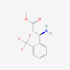 molecular formula C11H12F3NO2 B3015663 甲基 (3R)-3-氨基-3-[2-(三氟甲基)苯基]丙酸酯 CAS No. 1228550-48-8