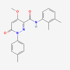 molecular formula C21H21N3O3 B3015668 N-(2,3-二甲苯基)-4-甲氧基-1-(4-甲苯基)-6-氧代哒嗪-3-甲酰胺 CAS No. 946255-93-2