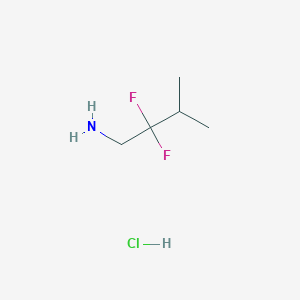 2,2-Difluoro-3-methylbutan-1-amine;hydrochloride