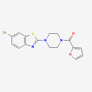 (4-(6-Bromobenzo[d]thiazol-2-yl)piperazin-1-yl)(furan-2-yl)methanone