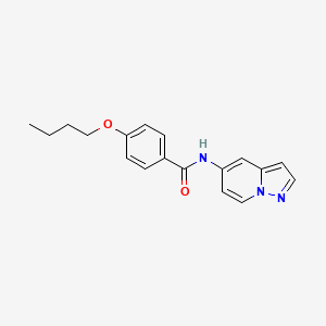 4-butoxy-N-(pyrazolo[1,5-a]pyridin-5-yl)benzamide