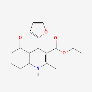 Ethyl 4-(2-furyl)-2-methyl-5-oxo-1,4,5,6,7,8-hexahydro-3-quinolinecarboxylate