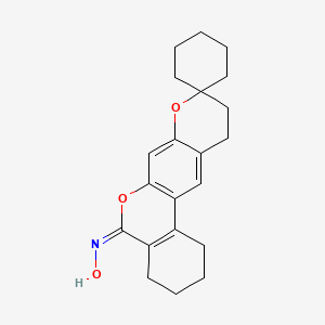 (5E)-1,2,3,4,10,11-hexahydro-5H-spiro[benzo[c]pyrano[3,2-g]chromene-9,1'-cyclohexan]-5-one oxime
