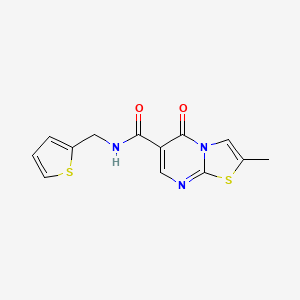 2-methyl-5-oxo-N-(thiophen-2-ylmethyl)-5H-thiazolo[3,2-a]pyrimidine-6-carboxamide