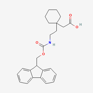 2-{1-[2-({[(9H-fluoren-9-yl)methoxy]carbonyl}amino)ethyl]cyclohexyl}acetic acid