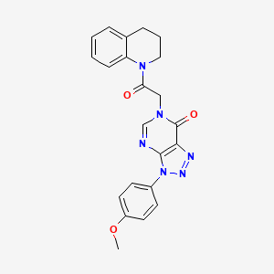 6-[2-(3,4-dihydro-2H-quinolin-1-yl)-2-oxoethyl]-3-(4-methoxyphenyl)triazolo[4,5-d]pyrimidin-7-one