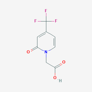 2-[2-Oxo-4-(trifluoromethyl)pyridin-1-yl]acetic acid