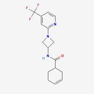 N-[1-[4-(Trifluoromethyl)pyridin-2-yl]azetidin-3-yl]cyclohex-3-ene-1-carboxamide