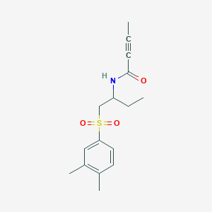 N-[1-(3,4-dimethylbenzenesulfonyl)butan-2-yl]but-2-ynamide