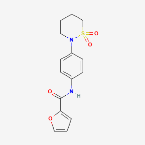 N-[4-(1,1-dioxothiazinan-2-yl)phenyl]furan-2-carboxamide