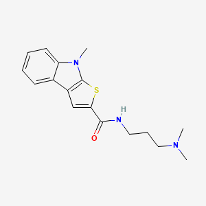 N-[3-(dimethylamino)propyl]-8-methyl-8H-thieno[2,3-b]indole-2-carboxamide