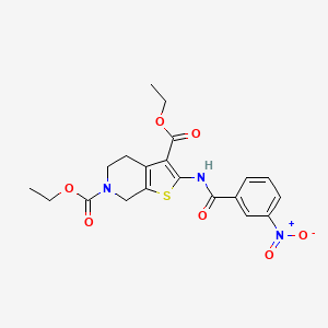 diethyl 2-(3-nitrobenzamido)-4,5-dihydrothieno[2,3-c]pyridine-3,6(7H)-dicarboxylate