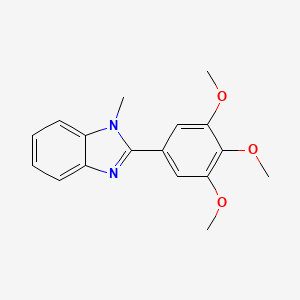molecular formula C17H18N2O3 B3015787 1-Methyl-2-(3,4,5-trimethoxyphenyl)benzimidazole CAS No. 537009-81-7